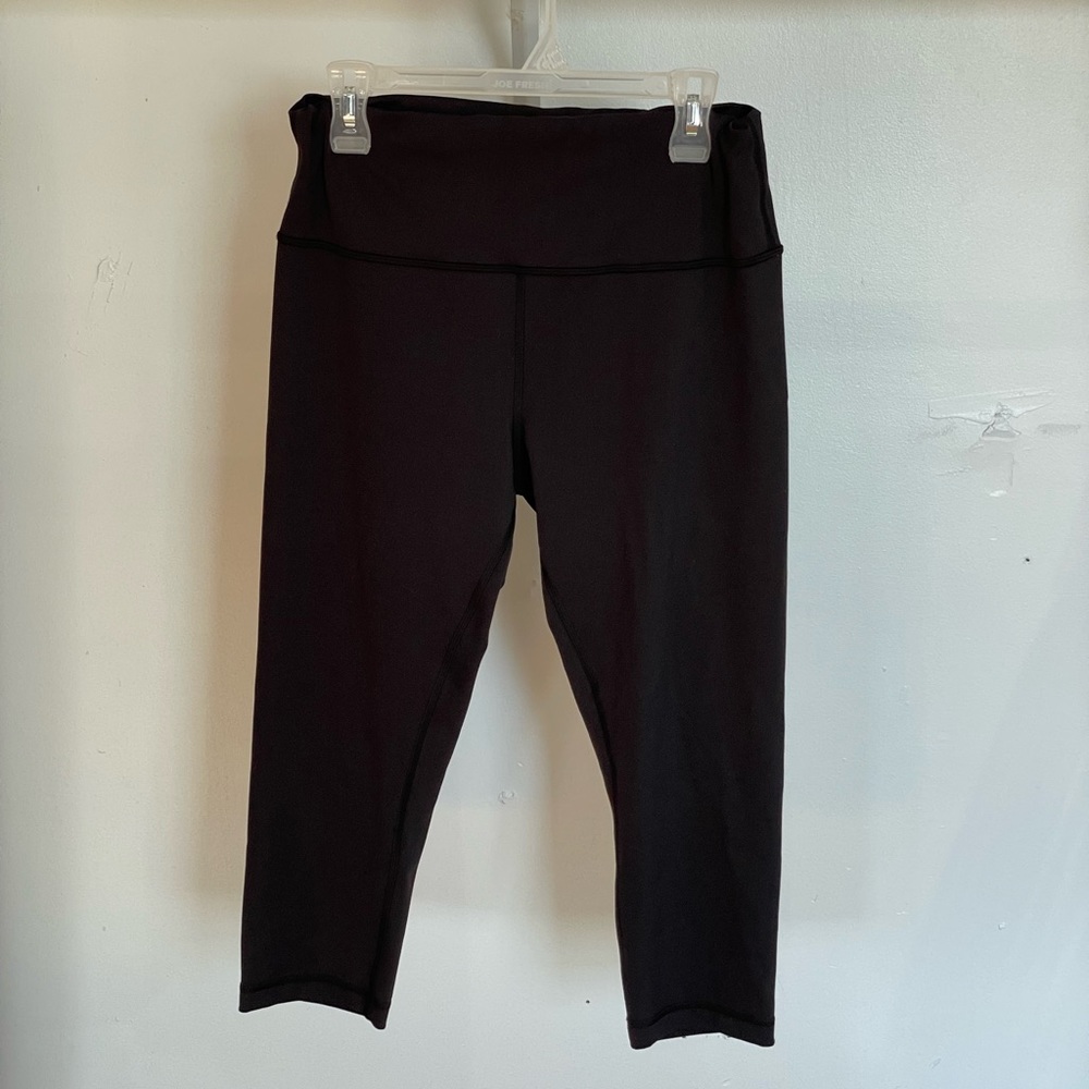 Lululemon black 25’ leggings. Size 14